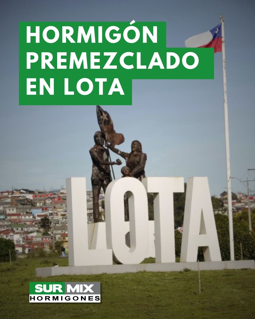 Hormigón premezclado en Lota